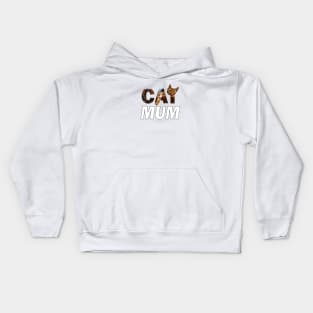 CAT MUM - Bengal cat oil painting word art Kids Hoodie